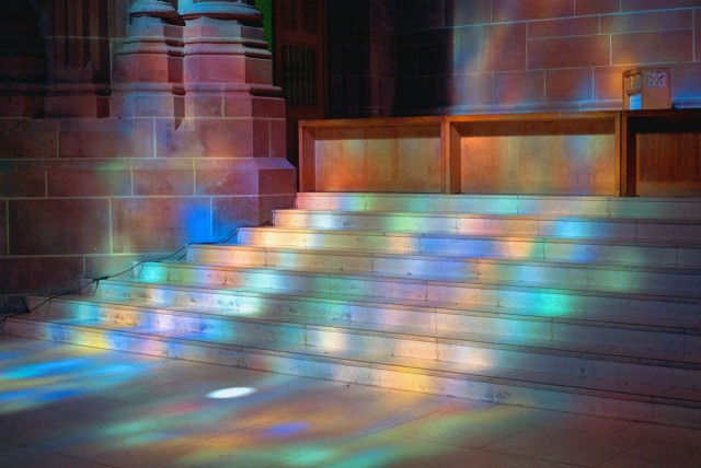 Pádraig Timoney, Cathedral Steps, 2003. Cibachrome 60x90 cm. Collezione Del Monte, Bergamo.