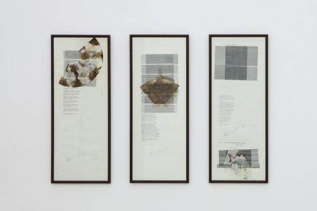 Henri Chopin, Dactylopoem / Dattilopoema, 01/01/2005, 03/01/2005, 05/01/2005. Collezione Fondazione Morra, Napoli. In comodato a Madre · museo d’arte contemporanea Donnaregina, Napoli. Foto © Amedeo Benestante. In esposizione fino a dicembre 2016. | Henri Chopin, Dactylopoem, 01/01/2005, 03/01/2005, 05/01/2005. Fondazione Morra collection, Naples. On loan to Madre · museo d’arte contemporanea Donnaregina, Naples. Photo © Amedeo Benestante. On view until December 2016.