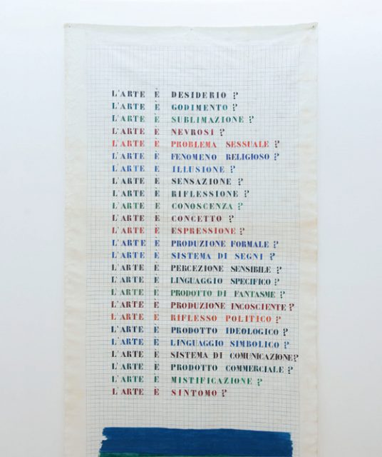 Léa Lublin, "Senza titolo", 1977 (dettaglio). Collezione privata, Napoli. In comodato a Madre · museo d’arte contemporanea Donnaregina, Napoli. Foto © Amedeo Benestante. | Léa Lublin, "Untitled," 1977 (detail). Private collection, Napoli. On loan to Madre · museo d’arte contemporanea Donnaregina, Napoli. Photo © Amedeo Benestante.