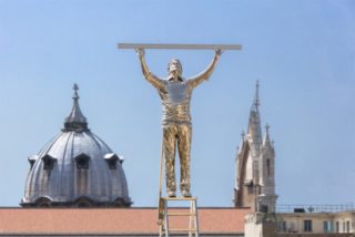 Jan Fabre, "The Man Measuring the Clouds (American Version, 18 Years Older)", 1998 - 2016 (detail). Private collection. On loan to Madre · museo d