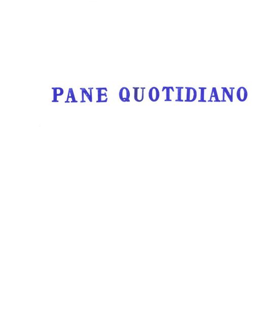 Liliana Moro per la Tredicesima Giornata del Contemporaneo, Pane quotidiano, 2017.