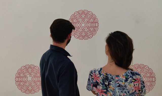 John Armleder, 360°, veduta della mostra al Madre · museo d’arte contemporanea Donnaregina, Napoli. Courtesy l’artista; Fondazione Donnaregina per le arti contemporanee, Napoli.