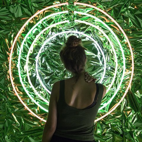 John Armleder, 360°. Veduta della mostra al Madre · museo d’arte contemporanea Donnaregina, Napoli. Courtesy Fondazione Donnaregina per le arti contemporanee, Napoli. Foto © Amedeo Benestante.