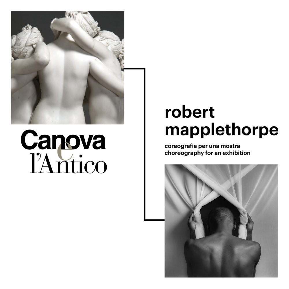 Antonio Canova, Le tre grazie, Courtesy Museo Statale Ermitage, San Pietroburgo; Robert Mapplethorpe, Phillip Prioleau, 1982. © Robert Mapplethorpe Foundation. Used by permission.