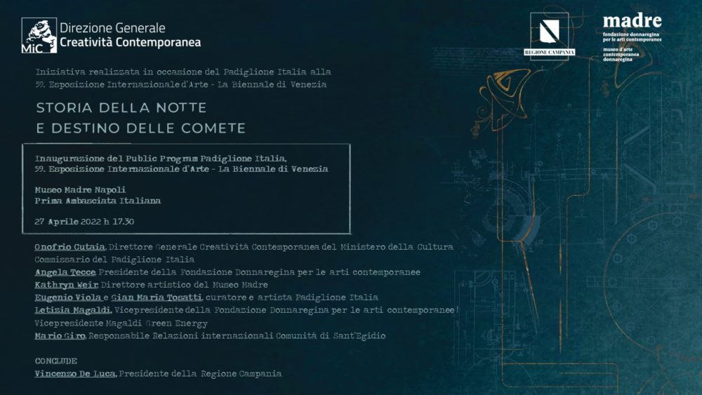 Il Madre Prima Ambasciata del Public Program_Padiglione Italia alla Biennale Arte 2022